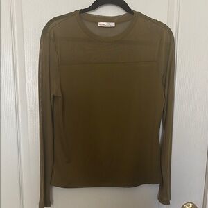 Olive Long Sleeve Top